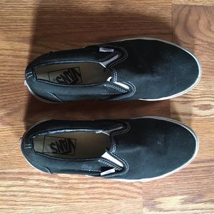 Black slip on vans